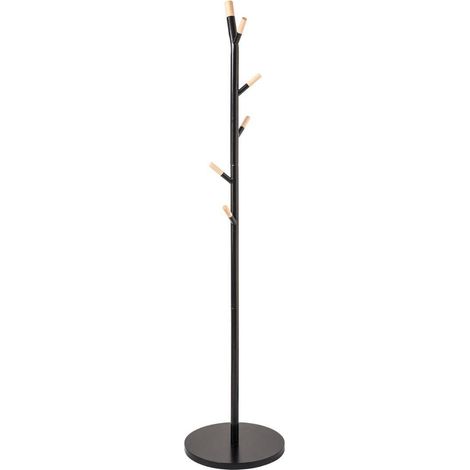 Perchero De Pie Metal Color Negro 6 Colgadores 176 cm (1/4)