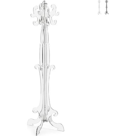 Appendiabiti da terra di design in plexiglass trasparente moderno Thone - Trasparente