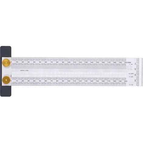 Marking Scale Exquisite Accurate Portable Convenient Sturdy Durable Multifunctional Tshaped Hole Ruler(200mm ) (1/5)