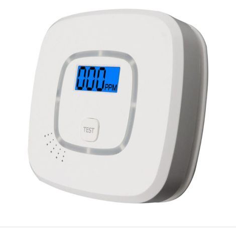 Détecteur de Monoxyde de Carbone, avec Affichage numérique et Fonctionnement sur Batterie remplaçable, Détecteur de CO, avec Bouton de Test et Voyant d'état LED (1/5)