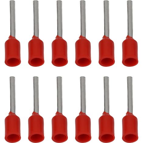 1000 Stück isolierte Stiftkabelendklemmen aus Kupfer und PVC, vorisoliert, für Transportbeleuchtung E1012 (1/5)