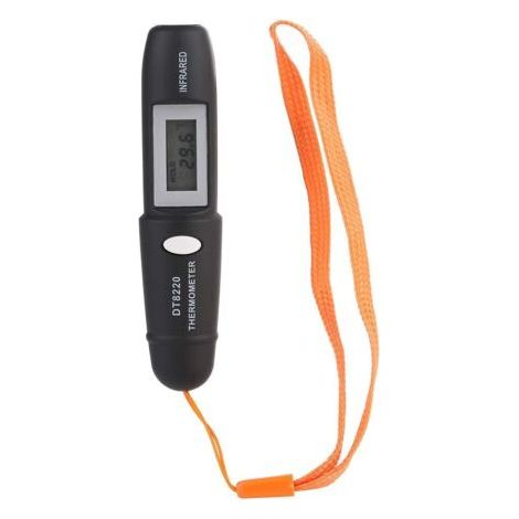 Meat Thermometer - Mini Non-Contact Infrared Thermometer Digital LCD Display , Black (1/5)