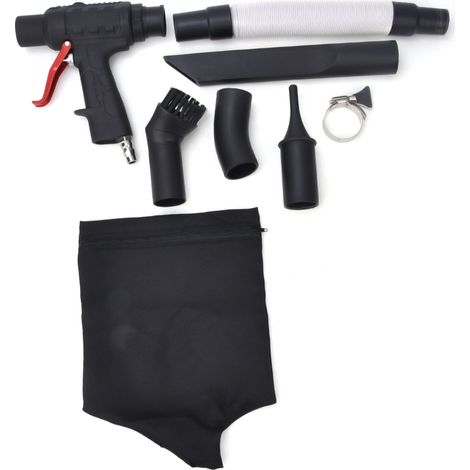 Souffleur pneumatique noir 90 Mpa 10 cfm avec raccord rapide d'entrée pour nettoyage par aspiration (1/5)