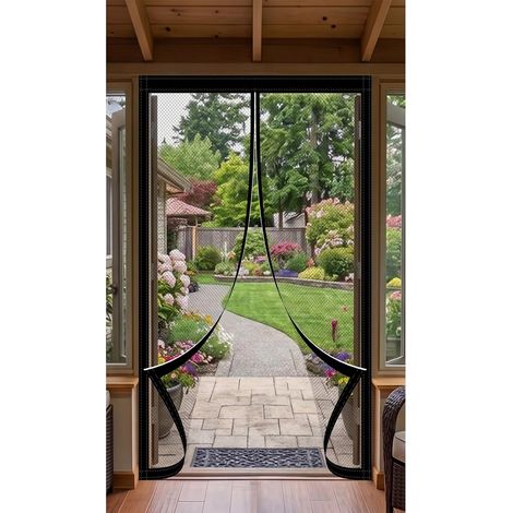Moustiquaire Porte 100 x 160 cm Joint Magnétique de Haut en Bas pour (1/5)