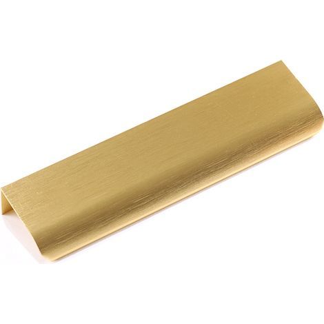 10pcs 128mm or poignée de meuble poignée de meuble en aluminium, poignée de cuisine moderne poignée de porte incurvée poignée de tiroir cachée armoire chambre salle de bain (1/5)