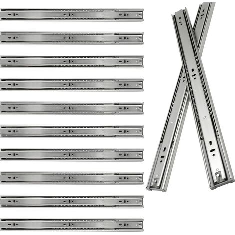 VINGO Schubladenschienen Schubladenauszug Soft Close Vollauszug Vollauszug Schubladenauszüge für Schubladen Schienensystem Auszugsschienen Gleitschiene Schubladenauszug 45kg Länge 350mm 5Paar (1/5)