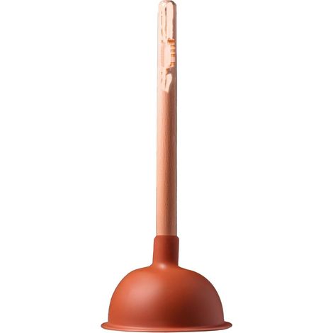 Ventouse Deboucheur 110mm, Déboucheur WC et Douche Manche en Bois (1/4)