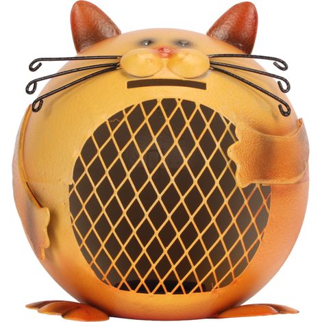 Tirelire Chat Mignon en Métal Résistant avec Base Stable - Idéal pour Chambre et Table de Chevet (1/5)
