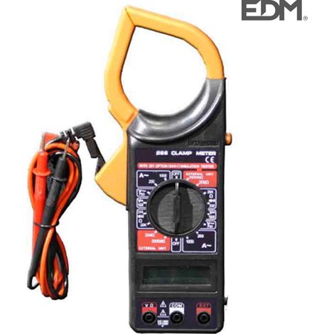 Pinza amperometrica edm 8425998032093 nera 10 cm