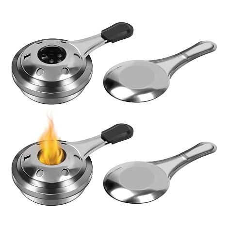 Alcohol Burner, 2Pcs/4Pcs Alcohol Burner for Fondue Portable Alcohol Stove for BBQ, Camping, Hiking, Cooking (1/5)