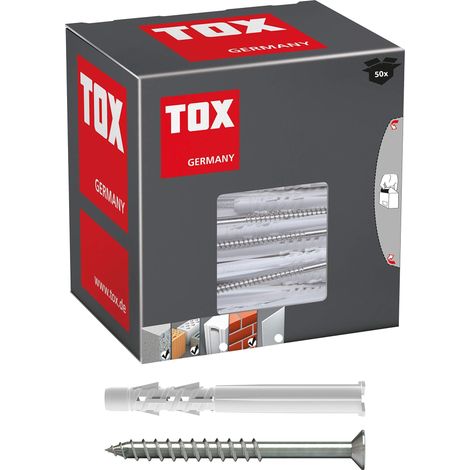 TOX Tassello universale Tetrafix XL 6x65 mm + vite, 50 pz, 021101051 (1/5)