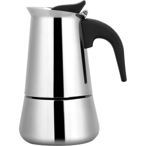 9 Tasses, Brikka, Pot de café Moka Portable en Acier Inoxydable Moka du Moka Pot Pot (100 ML) (1/4)