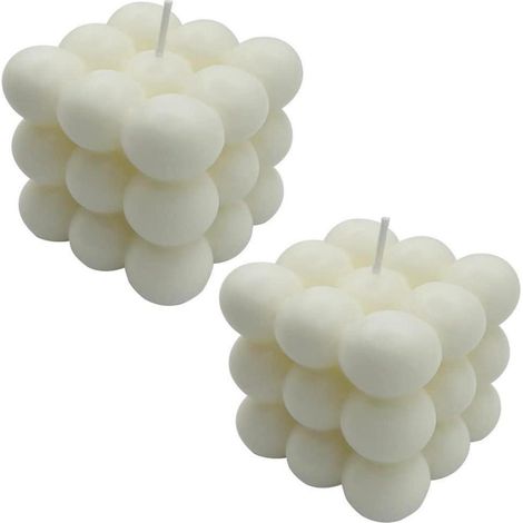 Bubble Kerze Soja Bienenwachs Handmade Natur Duft (1/5)