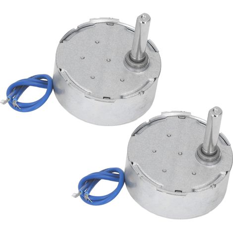 2 moteurs synchrones à courant alternatif 50TYC, 5 à 6 tr/min, rotation antihoraire/horaire, forte torsion, faible bruit, pour plateau tournant, 100-127 V CA. (1/5)