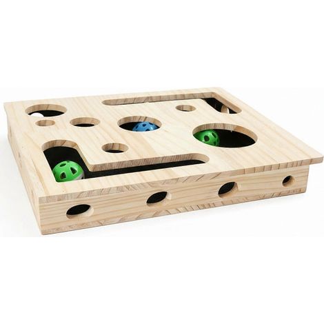 Boîte interactive pour lime à ongles pour chat - Construction robuste et résistante aux griffures avec jeu de labyrinthe intégré pour chats de petite, moyenne et grande taille (1/5)
