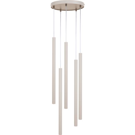 Lampadario moderno SOPEL 5 luci grigio-beige G9 Sigma (1/3)