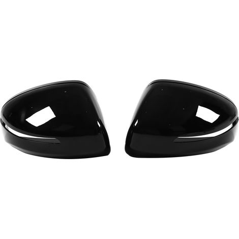 Ensemble de 2 baguettes de finition pour rétroviseurs extérieurs gauche et droit, pièces de rechange noires brillantes pour TT TTS TTRS MK2 R8 (1/5)