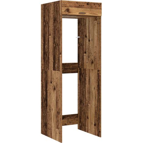 Waschmaschinen-Schrank Altholz 67,5 x 68 x 200 cm Holzwerkstoff vidaXL (1/5)