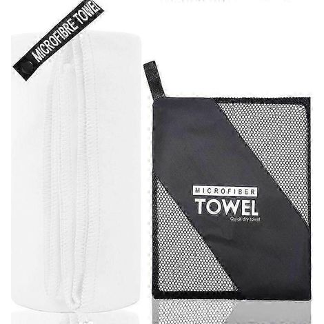 Serviette de bain à séchage rapide (40 x 60 cm) en microfibre, idéale pour la plage et le sport. (1/5)