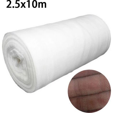 Filet de protection anti-insectes (2,5 x 10 m) pour jardin, plantes, légumes, fruits et fleurs, serre, protection contre les insectes et les oiseaux (1/4)