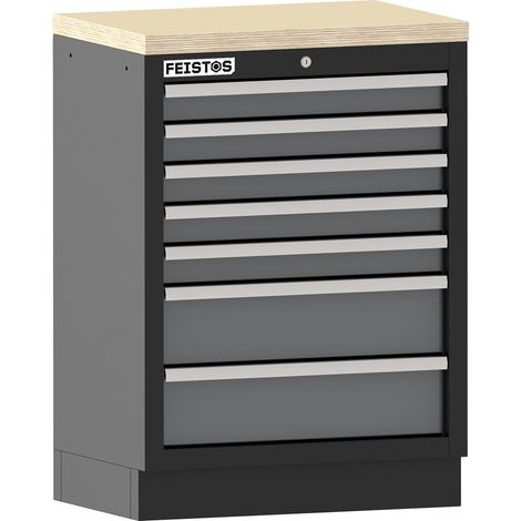 FEISTOS 7 Schubladenschrank mit Arbeitsplatte