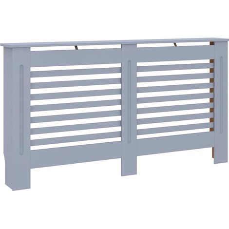 Cache-radiateur anthracite 152x19x81,5 cm MDF