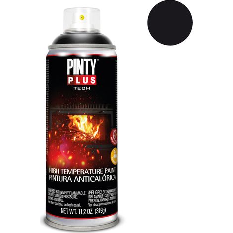 Pintura anticalorica spray tech 520 cc ral 9005 negro (1/2)