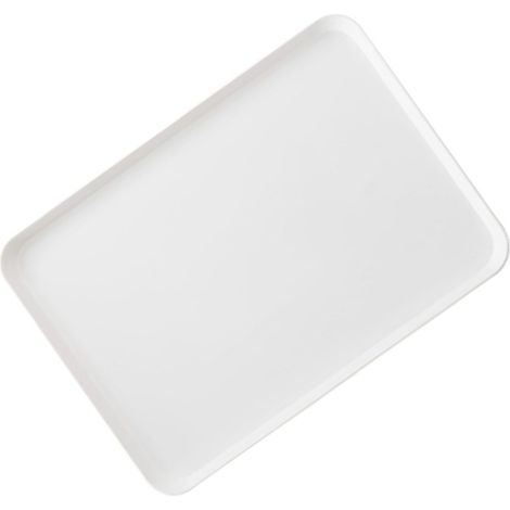 Assiette petit-déjeuner en plastique rectangulaire plateau présentation nourriture fruits pain tasse plat maison café hôtel (1/5)