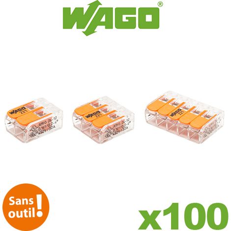 WAGO - PANACH BOTE DE 100 TERMINALES CONEXION AUTOMATICA 2, 3 Y 5 ENTR ES S221
