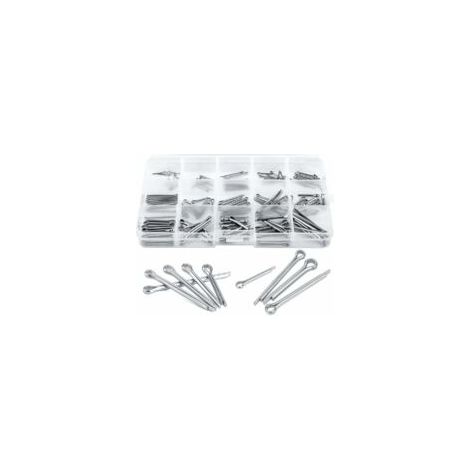 Sortiment mit 150 Splinten, Sicherungsstifte aus Edelstahl 304 für kleinere mechanische Reparaturen, 15 verschiedene Größen