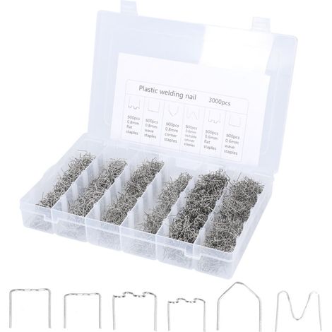 Fil à souder pour pare-chocs de voiture, pour Machine à souder les plastiques, goujons, réparation d'apparence, Kit d'agrafes, ensemble pré-découpé Standard (1/4)