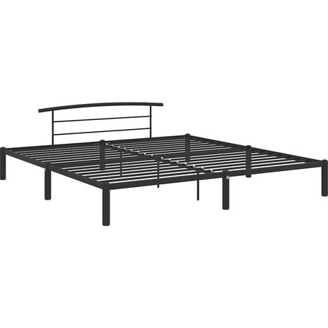 Maison Exclusive - Giroletto Nero in Metallo 180x200 cm (1/5)