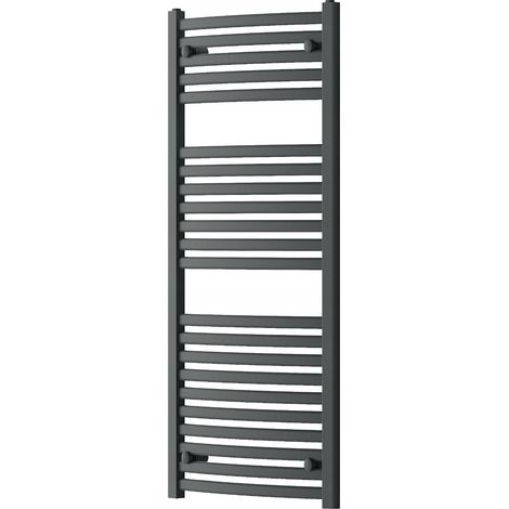 Radiador secatoallas eléctrico 567W 120x50x5.4cm, Gris (1/4)