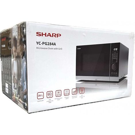 Sharp YC-PG284AE-S 28 Liter 1.000 W Kombi-Mikrowelle silber"-"181410537