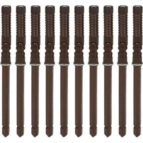 10er-Pack unsichtbare Regalwinkel, 100 mm x 100 mm, braun, mit Endkappen, robust, ideal für Regale – AquaForge