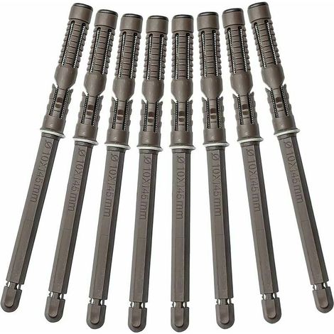 Staffe per mensole galleggianti nascoste, 8 pezzi, staffe invisibili per mensole da parete, staffe resistenti per mensole galleggianti fai da te (10x145 mm)