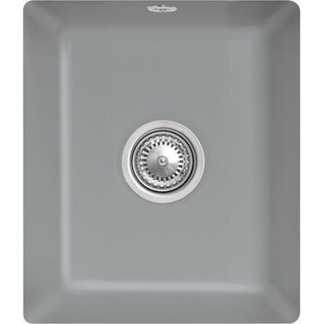 Évier sous plan VB Subway 45 SU 375 x 440 mm, évier central en céramique noir pur