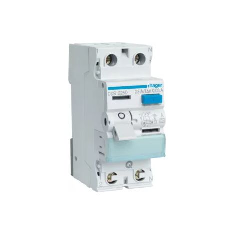 Hager Fehlerstromschutzschalter 25/0,03A 2-polig CDS225D QuickConnect Leuchtmittel (1/2)