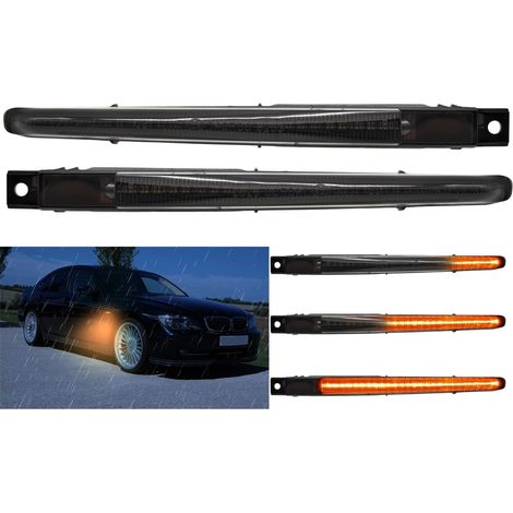 Luces de posición LED intermitentes para BMW M5 F10, negras, fluidas - 2 unidades (1/5)