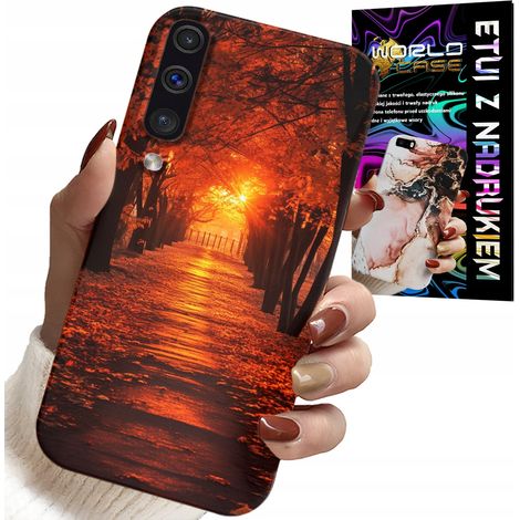 Custodia per Samsung Galaxy A70 - parco, autunno, foglie che cadono, retro (1/5)