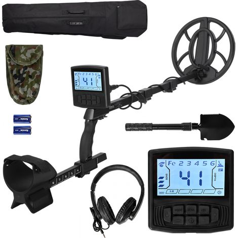 Traderight Metal Detector For Adults 5 Mode DSP LCD Gold IP68 Waterproof Black (1/5)