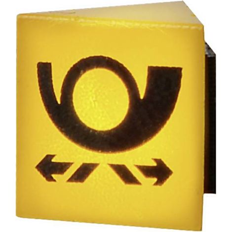 Viessmann Modelltechnik 1371 Cartellino di segnalazione H0 POST con illuminazione a LED Modello pronto, già assemblato