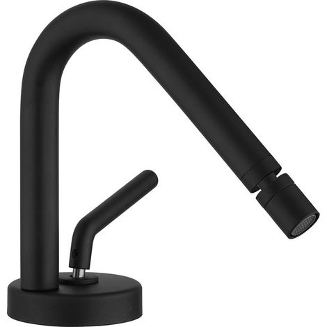 Miscelatore bidet Jacuzzi Rubinetteria nero opaco serie Lumos per piletta click clack (1/2)