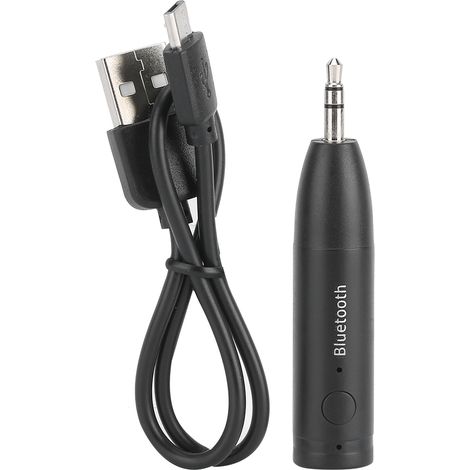 receptor Bluetooth, adaptador AUX de 3,5 mm, batería de 180 mAh, para coche y HiFi (1/5)