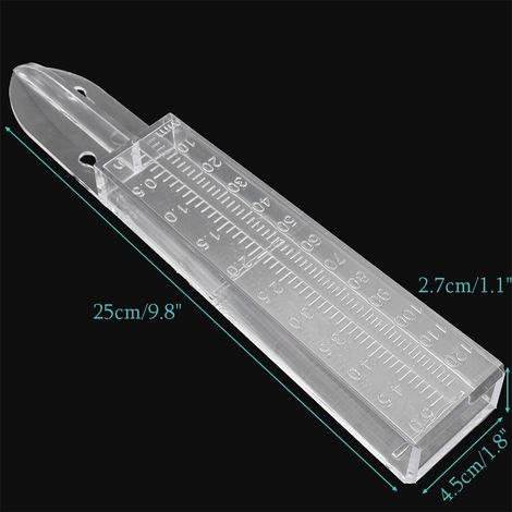 Pluviomètre double échelle 120 ml en plastique, outil de mesure des précipitations pour l'extérieur (1/5)