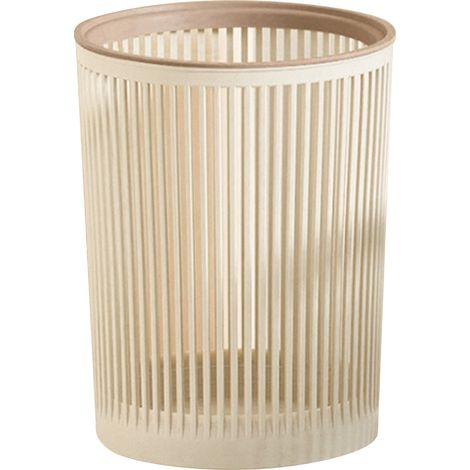 Poubelle creuse seau sanitaire domestique grande capacité résistant à l'usure bureau salon panier à papier blanc (1/5)
