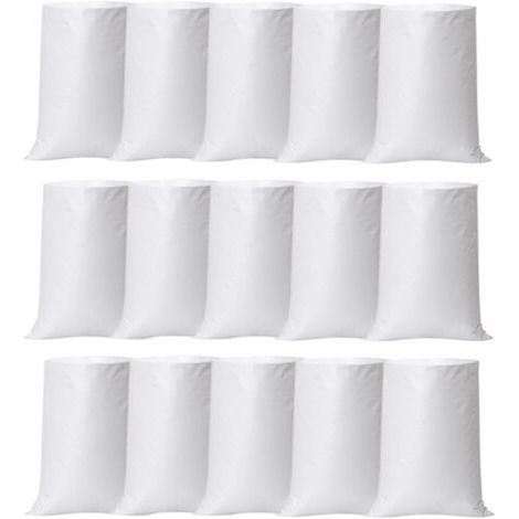 15 Stoffsäcke, PP-Stoffsäcke 60 x 105 cm, große, robuste Bauschuttsäcke, Getreidesäcke, Transportsäcke, Sandsäcke, Lagersäcke – Tragfähigkeit 50 kg (1/5)