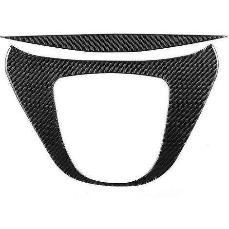 Ensemble de 2 pièces en fibre de carbone véritable souple, garniture de panneau multimédia de levier de vitesse pour console centrale, compatible avec Mercedes-Benz Classe V (1/4)