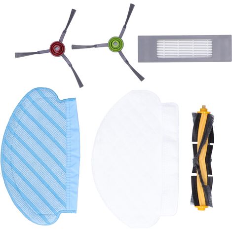 Balai latéral principal + filtre lavable + chiffons jetables kit compatible DEEBOT OZMO 950 920 (1/5)