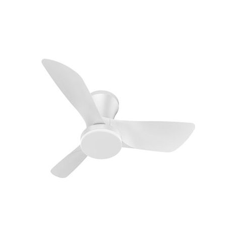 Ventilateur de plafond LED à intensité variable avec télécommande (28W 3CCT 2800lm) Ø76cm blanc (1/4)